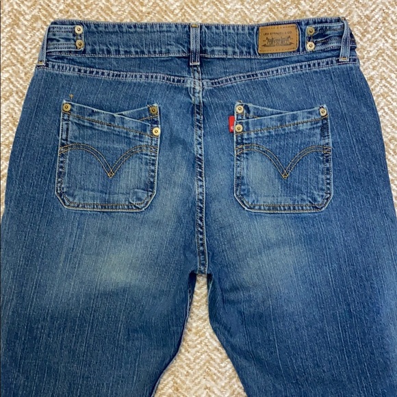 Levis 504 Slouch Flare 90s Jeans Sz 16 M 31L HTF - Picture 4 of 12